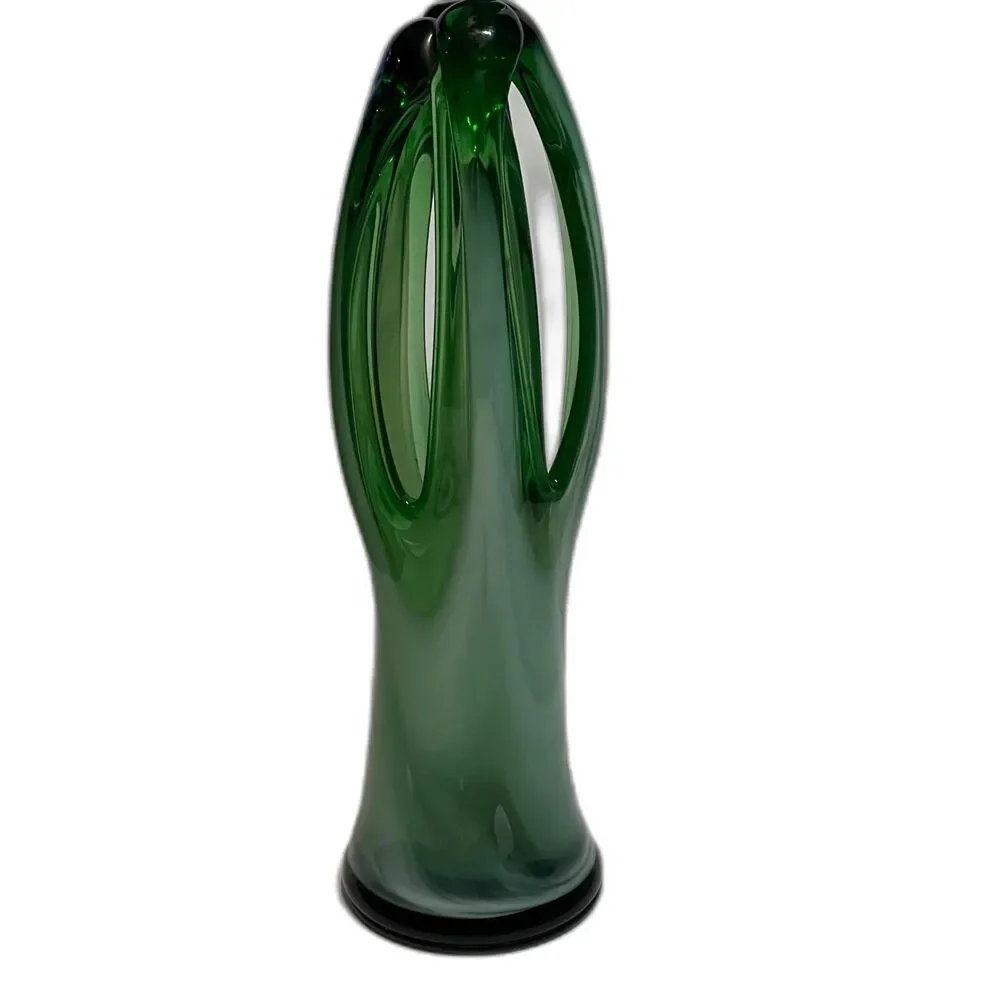 MAEXSA Hand Blown Green Art Hand-Blown Mexican Glass 8